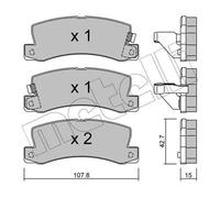 Pastillas de freno 22-0161-0 METELLI para TOYOTA LEXUS