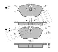 Pastillas de freno 22-0182-0 METELLI para VOLVO 850 850 Station Wagon S70 V70 I