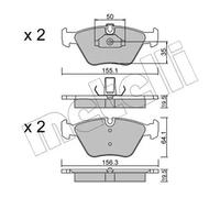Pastillas de freno 22-0207-0 METELLI para BMW 5 5 Touring