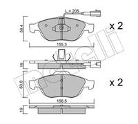 Pastillas de freno 22-0220-0 METELLI para ALFA ROMEO LANCIA