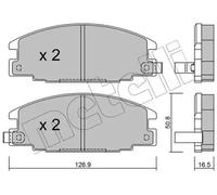Pastillas de freno 22-0244-0 METELLI para OPEL ISUZU