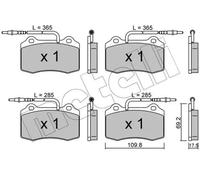 Pastillas de freno 22-0251-1 METELLI para PEUGEOT 406 Coupé 406 Break
