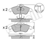 Pastillas de freno 22-0256-0 METELLI para MERCEDES-BENZ VW