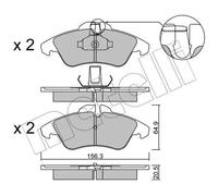 Pastillas de freno 22-0256-1 METELLI para MERCEDES-BENZ SPRINTER 2-t Autobús