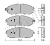 Pastillas de freno 22-0297-0 METELLI para HYUNDAI H-1 / STAREX Autobús