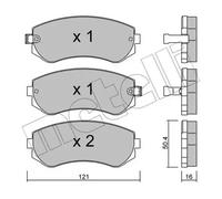 METELLI Pastillas Freno Trasero para Nissan Almera I Hatchback