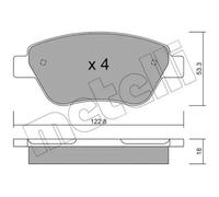 Pastillas de freno 22-0321-1 METELLI para FIAT LANCIA