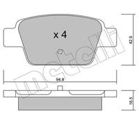 Pastillas de freno 22-0323-0 METELLI para FIAT ALFA ROMEO LANCIA
