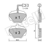 Pastillas de freno 22-0353-1 METELLI para LAND ROVER RANGE ROVER I DISCOVERY I
