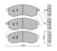 Pastillas de freno 22-0482-0 METELLI para MITSUBISHI L200