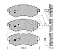 Pastillas de freno 22-0518-0 METELLI para SSANGYONG REXTON / REXTON II