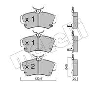 metelligroup 22-0521-0 - Pastillas de Freno