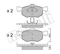 METELLI Pastillas Freno Delant. para Ford Maverick Mazda Trubyti