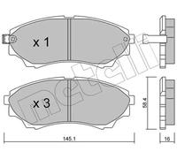 Pastillas de freno 22-0610-0 METELLI para FORD MAZDA