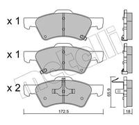 Pastillas de freno 22-0623-0 METELLI para CHRYSLER VOYAGER IV