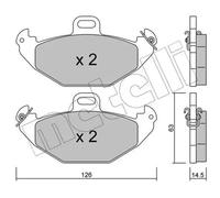 Pastillas de freno 22-0634-0 METELLI para RENAULT LAGUNA I LAGUNA I Grandtour