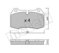 Pastillas de freno 22-0645-0 METELLI para BMW 8 7