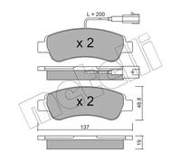 Pastillas de freno 22-0710-1 METELLI para CITROËN PEUGEOT FIAT OPEL