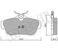 Pastillas de freno 22-0712-0 METELLI para FIAT PEUGEOT CITROËN TOYOTA