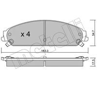 Pastillas de freno 22-0717-0 METELLI para LANCIA CHRYSLER