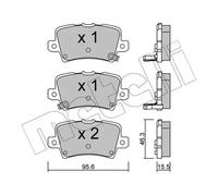 Pastillas de freno 22-0729-0 METELLI para HONDA CIVIC VIII Sedán
