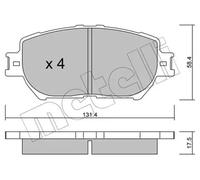 Pastillas de freno 22-0751-0 METELLI para TOYOTA CAMRY Sedán