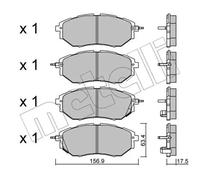 Pastillas de freno 22-0763-0 METELLI para SUBARU OUTBACK LEGACY IV TRIBECA