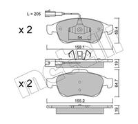 Pastillas de freno 22-0817-1 METELLI para ALFA ROMEO GIULIETTA