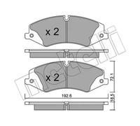 Pastillas de freno 22-0836-0 METELLI para LAND ROVER RANGE ROVER III