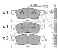 Pastillas de freno 22-0927-5 METELLI para MASERATI LEVANTE SUV