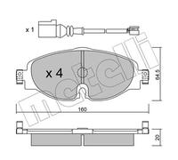 Pastillas de freno 22-0950-0K METELLI para SEAT VW AUDI SKODA CUPRA