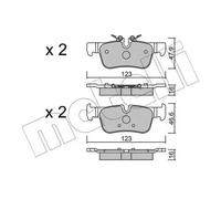 Pastillas de freno 22-1038-0 METELLI para BMW MINI