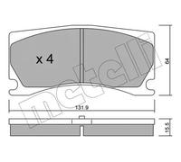 Pastillas de freno 22-1106-0 METELLI para JAGUAR PEUGEOT DS