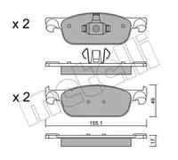 Pastillas de freno 22-1109-0 METELLI para DACIA RENAULT LADA