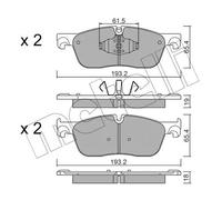 Pastillas de freno 22-1123-0 METELLI para LAND ROVER JAGUAR