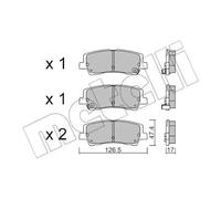 Pastillas de freno 22-1184-0 METELLI para FORD USA MUSTANG Coupé