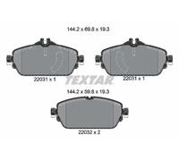 Pastillas de freno 2203101 TEXTAR para MERCEDES-BENZ CLASE GLA CLASE C CLASE E