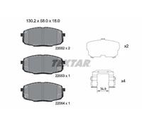 Pastillas de freno 2205203 TEXTAR para HYUNDAI KONA KONA Furgoneta/SUV