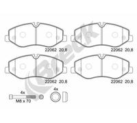Pastillas de freno 22062 00 703 00 BRECK para MERCEDES-BENZ CLASE V VITO Mixto