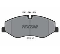 Pastillas de freno 2206201 TEXTAR para MERCEDES-BENZ CLASE V VITO Furgoneta