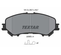 Pastillas de freno 2206503 TEXTAR para NISSAN RENAULT