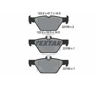 Pastillas de freno 2215801 TEXTAR para SUBARU OUTBACK LEGACY VI LEVORG XV