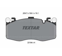 Pastillas de freno 2219401 TEXTAR para BMW X5 X6