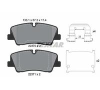 Pastillas de freno 2237001 TEXTAR para HYUNDAI H350 Autobús H350 Furgoneta