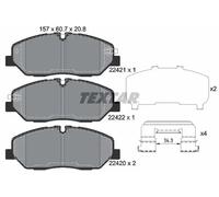 Pastillas de freno 2242101 TEXTAR para HYUNDAI H350 Autobús H350 Furgoneta
