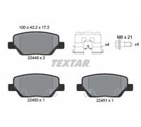 Pastillas de freno 2244901 TEXTAR para FIAT TIPO Sedán TIPO Hatchback