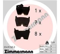 ZIMMERMANN 22491.165.2 Juego de pastillas de freno