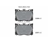 Pastillas de freno 2258601 TEXTAR para MERCEDES-BENZ CLASE C CLASE C T-Model GLC