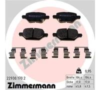 ZIMMERMANN 22930.170.2 Juego de pastillas de freno