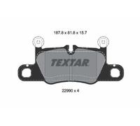 Pastillas de freno 2299001 TEXTAR para PORSCHE AUDI